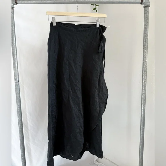 Wilfred linen midi wrap skirt - Picture 2 of 8